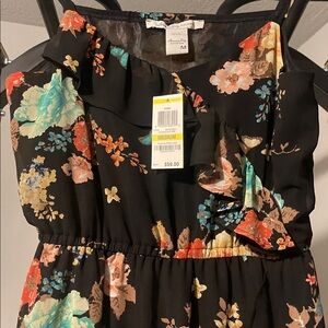 American Rag Black Floral Dress